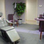 Treatment room with chair