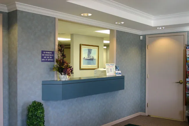 Front desk of office